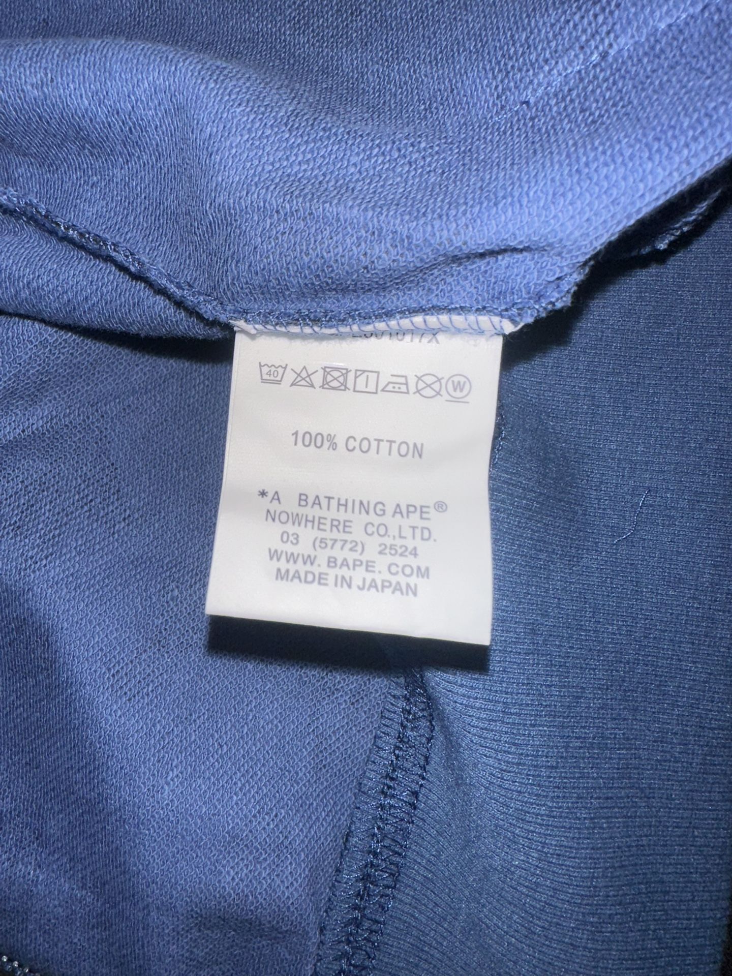 BAPE Blue Camo Shark Full Zip Hoodie