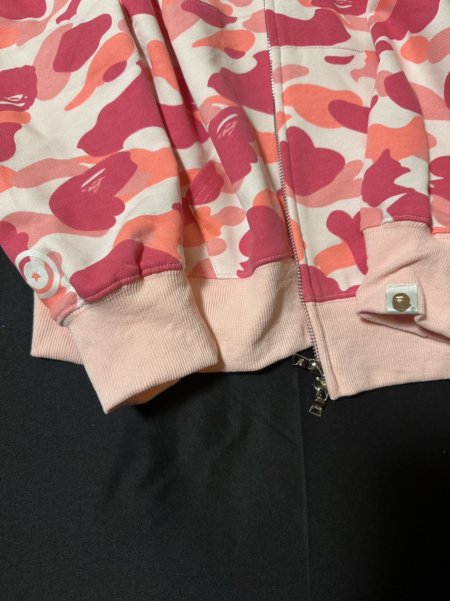 BAPE Pink Camo Shark Full Zip Hoodie