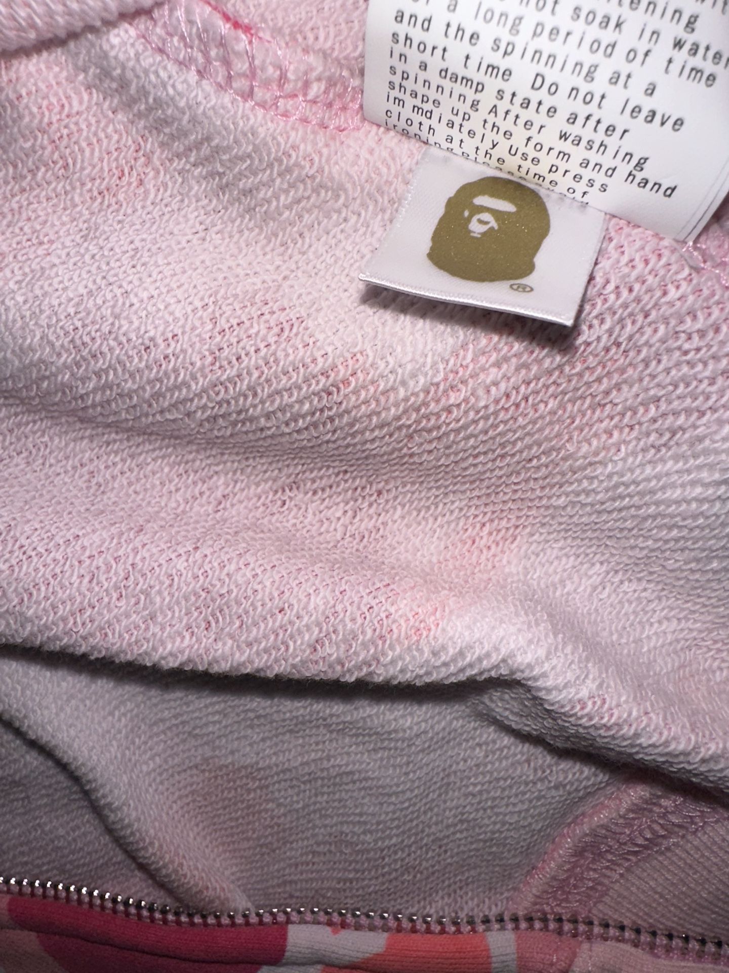 BAPE Pink Camo Shark Full Zip Hoodie